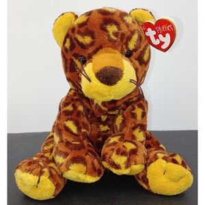 Ty Pluffies Pokey The Spotted Leopard Tylux Plush 8" 2003 Vintage Stuffed Animal